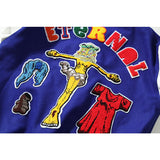 Saint Michael Baseball Jacket Embroidered Badge Baseball Uniform Jacket Autumn and Winter