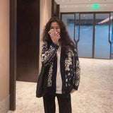 Preppy Aesthetic Sweater Autumn and Winter Women's Knitted Retro Style Loose Sweater Coat