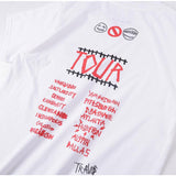 Travis Scott Astroworld Shirt Travis Scott Nature Still Draws a Crowd Shirt Line Short Sleeve T-shirt