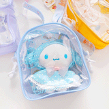 My Melody Bag Cute Clow M Cinnamoroll Babycinnamoroll Melody Raincoat Series PVC Cartoon Backpack Japanese Girl Heart Cartoon Crossbody Bag Kulomi