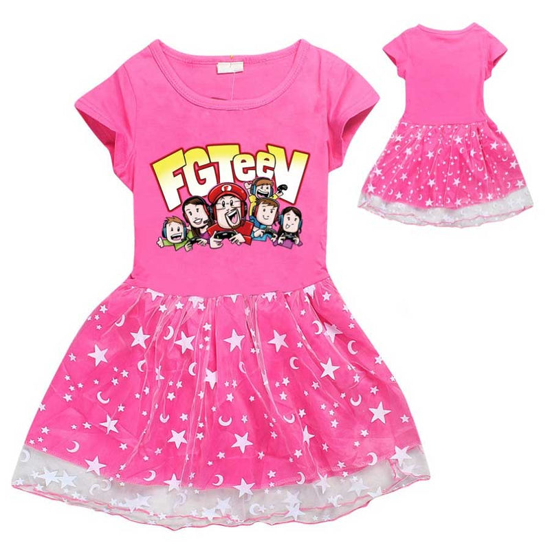 FGTeeV T Shirt Summer Short-Sleeved Skirt
