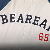 Baggy Baseball Jersey Ball Uniform Shirt Men's Embroidered Summer Short Sleeve Shirt