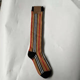 Classic Color Block Striped Socks  The Lower Leg Thigh High Socks