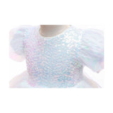 Toddler Girls Sequin Gown Dress Mermaid Colorful Sequined Princess Dress Summer Dress Sequined Embroidered Children's Gauze Dress