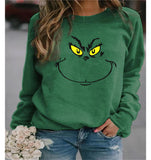 Grinch Hoodie 3D Printing Casual Sweatshirt Women