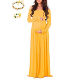 Maternity Clothes Dress Maternity Dress Photo Shoot Sexy Long Sleeve Slim-Fit Trailing Dress