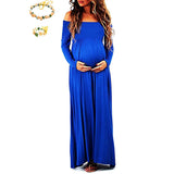 Maternity Clothes Dress Maternity Dress Photo Shoot Sexy Long Sleeve Slim-Fit Trailing Dress