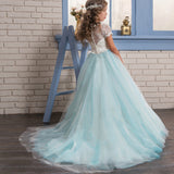 First Communion Dress Vestidos De Primera Comunion Lace BallGown Evening Dress