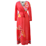 Nina Parker plus Size Dresses Chiffon Dress Fashionable Large Swing Dress Dress