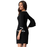Formal Dresses & Gowns Spring plus Size Women's Dress round Neck Lotus Leaf Skirt Evening Dress