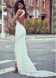 Formal Dresses & Gowns Round Neck Lace Sleeveless Formal Dress