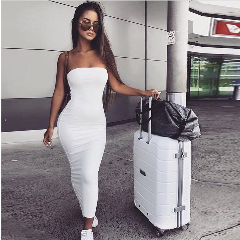 Hot Women in Tight Dresses Summer Women's Sexy Beach Dress