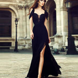Formal Dresses & Gowns Evening Dress Black Lace Women's Dress