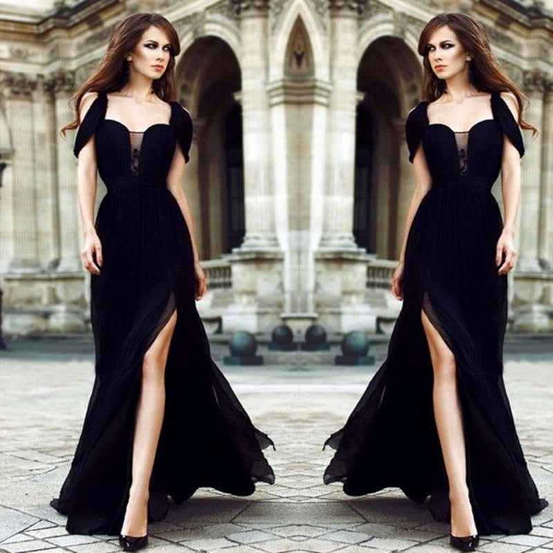 Formal Dresses & Gowns Evening Dress Black Lace Women's Dress