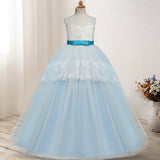 First Communion Dress Vestidos De Primera Comunion Lace Ball Gown Girl Party Princess Pageant Gown Wedding Dress