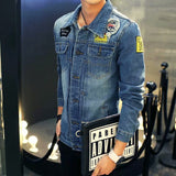 Paisley Denim Jacket Spring and Autumn Men's Denim Jacket