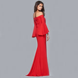 Formal Dresses & Gowns Evening Long Dress Sexy off-Neck Split Women's Dress