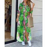 Nina Parker Graffiti Dress Long Sleeve Printed Shirt Dress