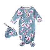 Knotted Baby Gown Baby Pajamas Spring and Autumn Anti-Kicking Blanket Sleeping Bag