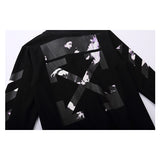 OW Printing Pullover Long Sleeve Sweater Men and Women sweatshirt