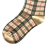 Retro Plaid Cotton Comfortable Breathable Socks