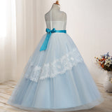 First Communion Dress Vestidos De Primera Comunion Lace Ball Gown Girl Party Princess Pageant Gown Wedding Dress