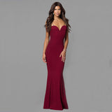Formal Dresses & Gowns Women's One-Neck Strap Evening Long Dress Cocktail Dress