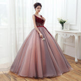 Women's Evening Dress Ball Gown Princess Quinceanera Wedding Dresses Host Costume Solo Gown Long Slimming Dress