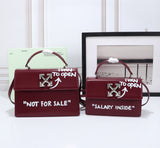 Off White Bag Casual Outdoor Convenient Tote Bag