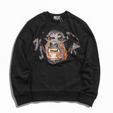 GVC Hoodie High Density Embroidery Dog Head Sweater Loose Couple