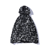 Bape Military Jacket Men'S Camouflage Casual Loose-Fitting Hoodie Jacket