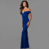 Formal Dresses & Gowns Women's One-Neck Strap Evening Long Dress Cocktail Dress