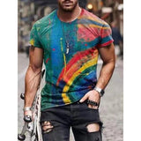 Tactics Style T Shirt for Men Large Men's Short-Sleeved T-shirt