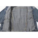 Arrow Denim Jacket Jean Coat Letter Arrow Washed Distressed Jacket Ow Men's and Women's Denim Jacket Owt