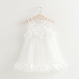 Girl Dress Summer Vest Princess Dress Petal Dress