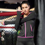 BBL Jacket Women's Autumn and Winter Exercise Coat Training Running Color Matching Zipper Hoodie