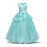 First Communion Dress Vestidos De Primera Comunion Lace Ball Gown Girl Party Princess Pageant Gown Children's Wedding Dress Gown