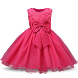 Toddler Girls Sequin Gown Dress Bowknot Girls One-Piece Dress Wedding Dress Dress Princess Children Shirt