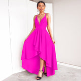 Homecoming Dresses Slip plus Size Women's V-neck Swing Dress Sexy