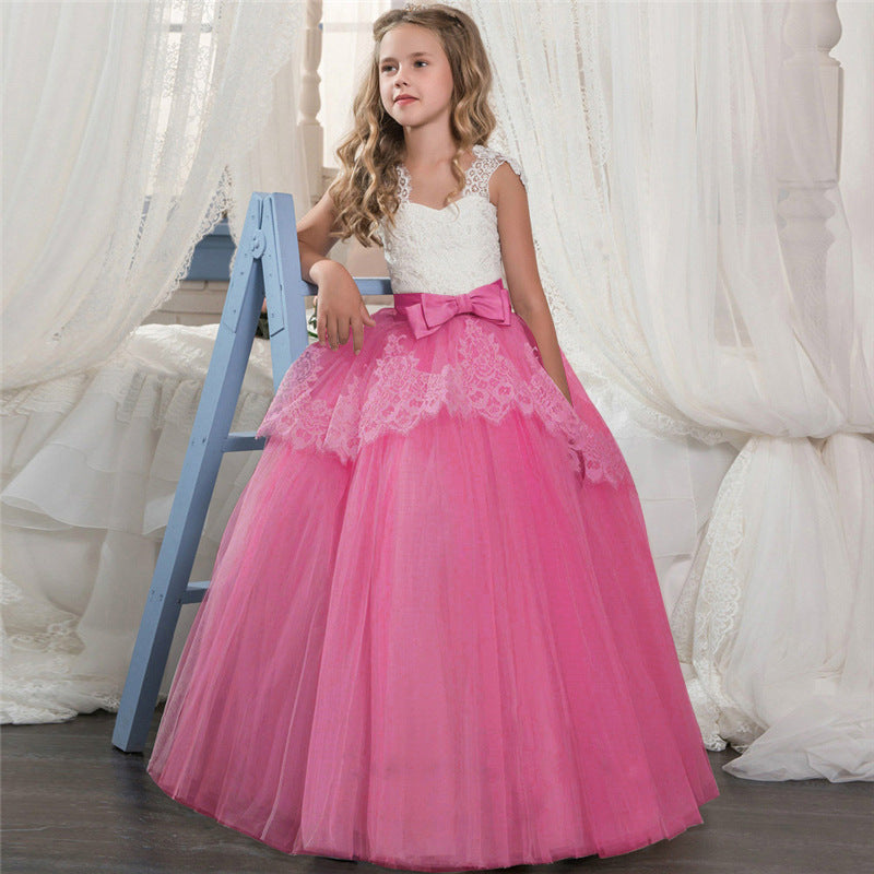First Communion Dress Vestidos De Primera Comunion Lace Ball Gown Girl Party Princess Pageant Gown Children's Dress