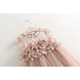 Girl Dress Summer Vest Princess Dress Petal Dress