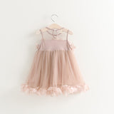 Girl Dress Summer Vest Princess Dress Petal Dress