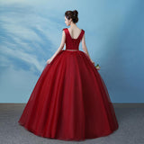 Women's Evening Dress Ball Gown Princess Quinceanera Wedding Dresses Tulle Tutu Dress Annual Meeting Host Evening Dress Long Costume Female