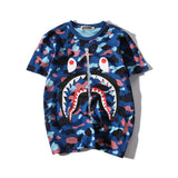 WGM Shirt Color Matching T-shirt Men's and Women's Casual Short Sleeve