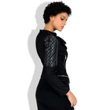 Leather Biker Coat Gothic Leather Jacket Women Pu Jackets Slim Fit Short Jacket