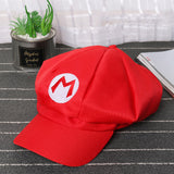 Mario Hat Octagonal Cap Super Mary Cartoon Surrounding the Game Cosplay