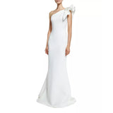 Formal Dresses & Gowns Dress Ruffle Sleeve Slim-Fit One-Shoulder Dress
