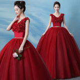 Women's Evening Dress Ball Gown Princess Quinceanera Wedding Dresses Tulle Tutu Dress Annual Meeting Host Evening Dress Long Costume Female