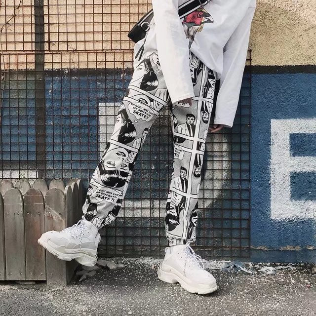 Men Pants Loose Track Pants Men