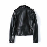 Leather Biker Coat Gothic Leather Jacket Women Pu Jackets Autumn Jacket Lapel Motorcycle Jacket